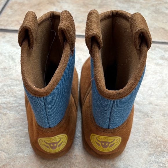 Disney Toy Story Woody Cowboy Boot Slippers Size 9 - Picture 8 of 9